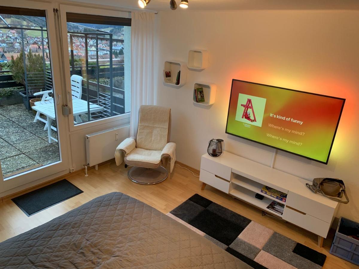 Appartement Mit Herrlicher Aussicht Uebers Murgtal Baiersbronn Exterior foto